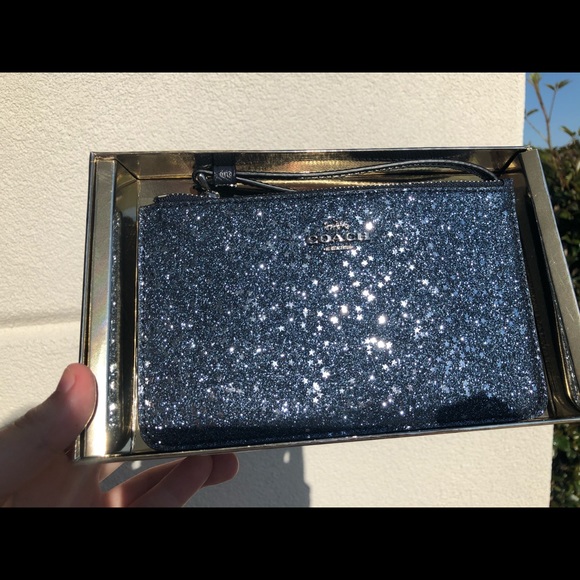 Blue glitter Coach wallet - Picture 3 of 5